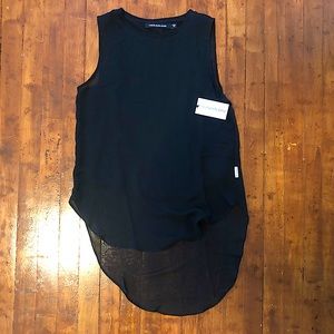 Sheer Black Calvin Klein Jean Top